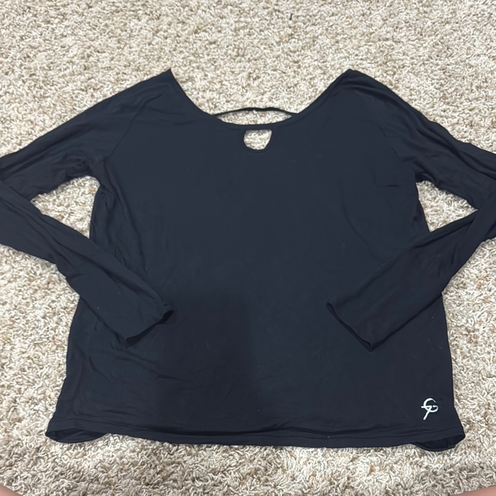 Elegant Black Long Sleeve Women's Top